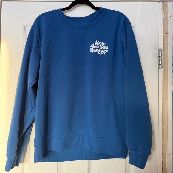 Sweaters - Blue Crewneck Sweater